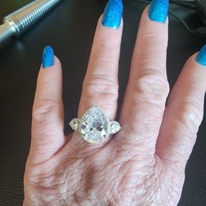 NWT Bella Luce Pear Shape CZ Ring